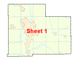 Olmsted County image map with links to county maps