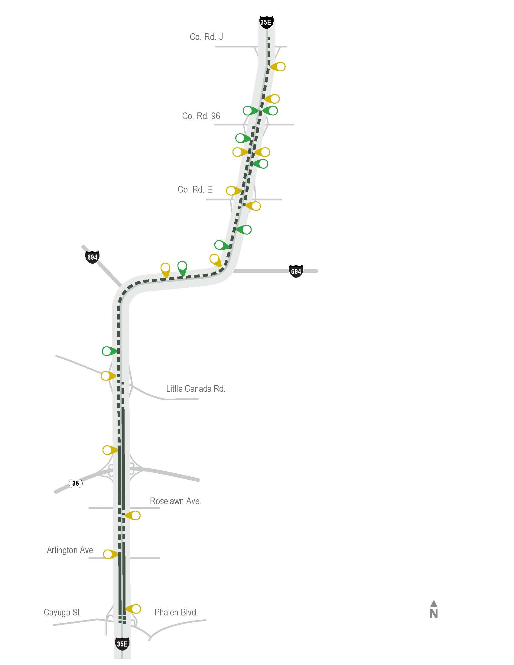 I-394 MnpASS Express Lane Map