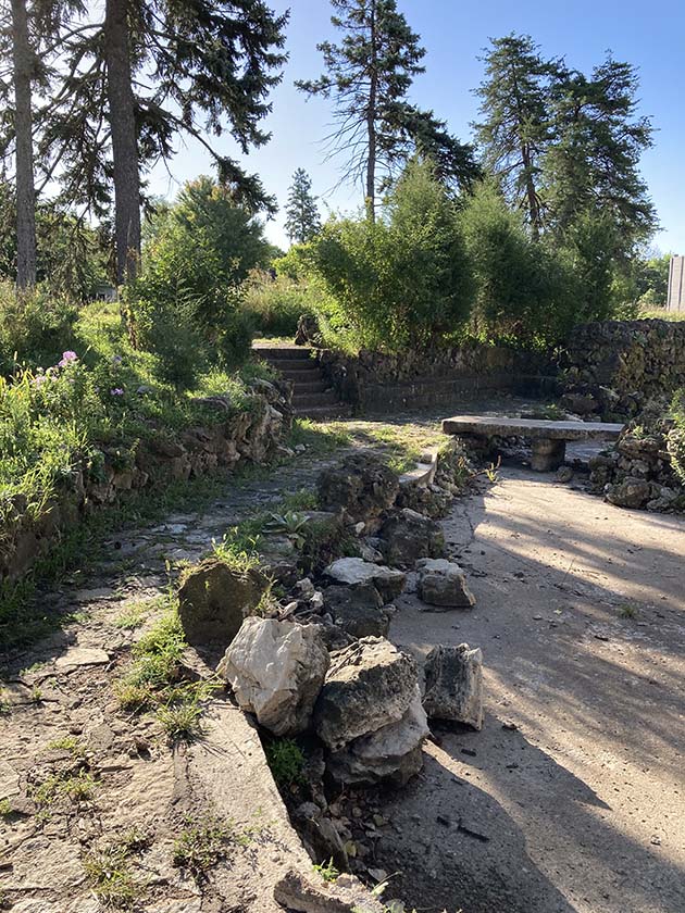 Rock garden from NW