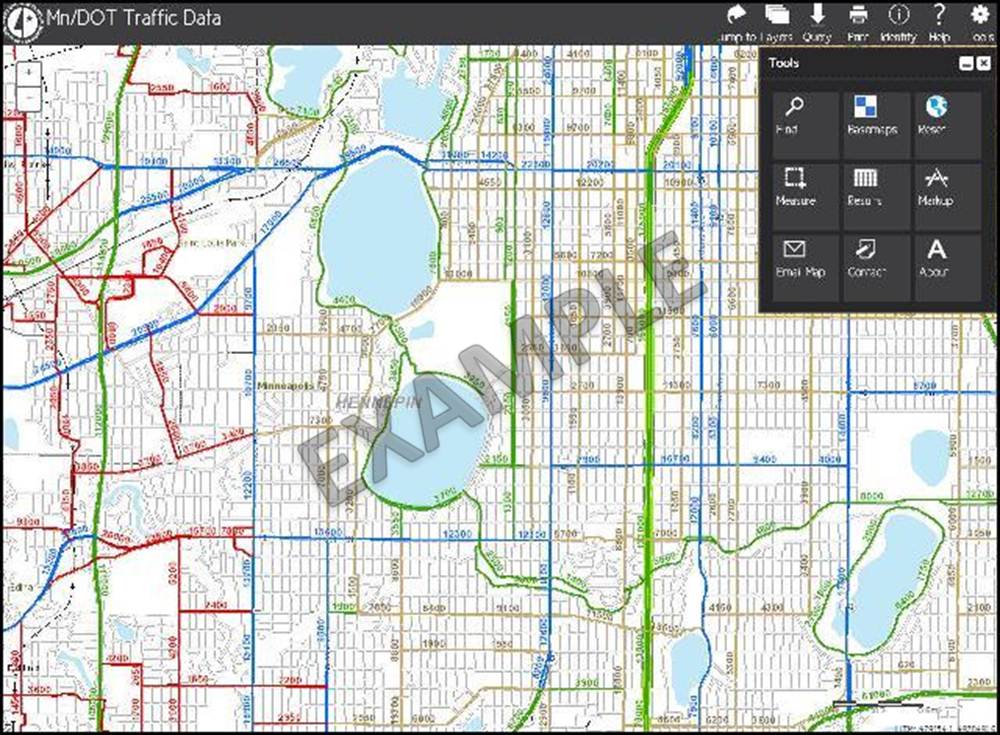Preview of Traffic Mapping Application screen