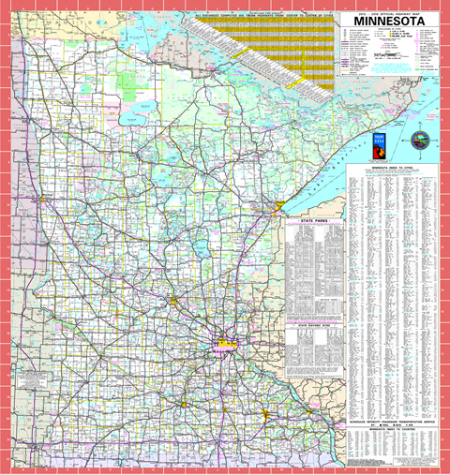 Official Minnesota State Highway Map